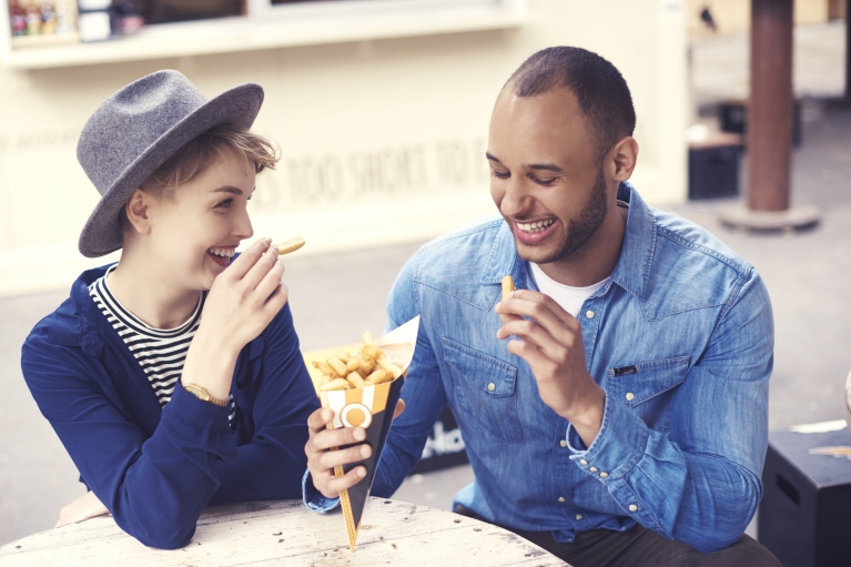 sharing fries